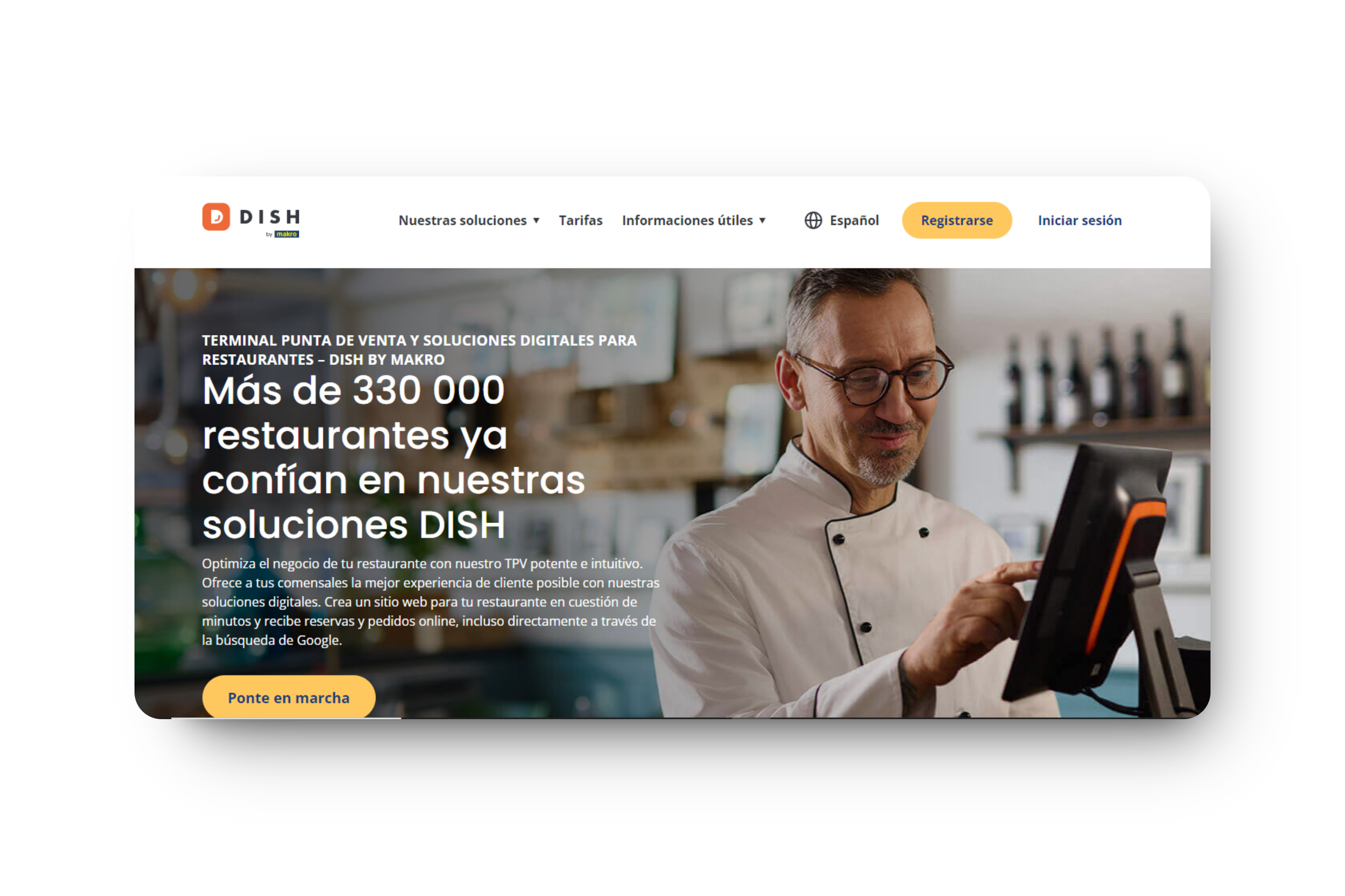 dish by makro software reservas restaurantes